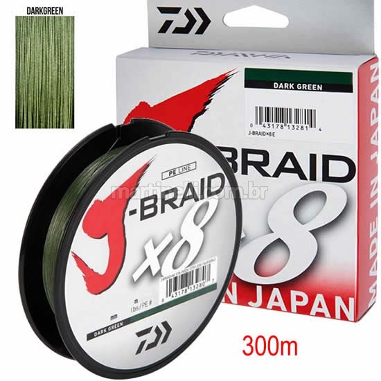 Linha Multifilamento Daiwa J-Braid 300mt